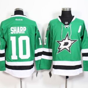 Stars #10 Patrick Sharp Green Stitched Jersey