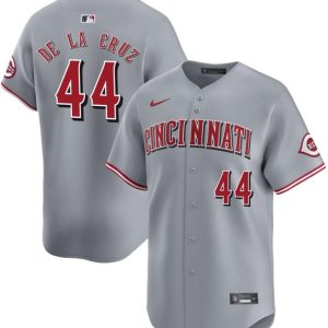Cincinnati Reds #44 Elly De La Cruz Gray Away Limited Stitched Jersey