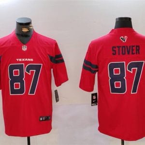 Houston Texans #87 Cade Stover Red Vapor Untouchable Stitched Jersey