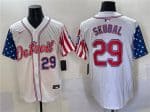 Detroit Tigers #29 Tarik Skubal White 2025 Memorial Day Vapor Premier Limited Stitched Jersey