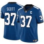 Indianapolis Colts #37 Daniel Scott Blue 2025 F.U.S.E. Throwback Vapor Limited Stitched Jersey