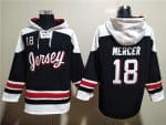New Jersey Devils #18 Dawson Mercer Black White Ageless Must-Have Lace-Up Pullover Hoodie