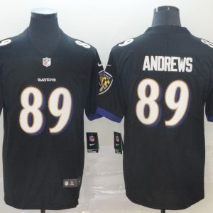 Baltimore Ravens #89 Mark Andrews Black Vapor Untouchable Limited Jersey