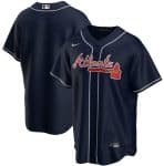 Atlanta Braves Navy Cool Base Stitched Jersey