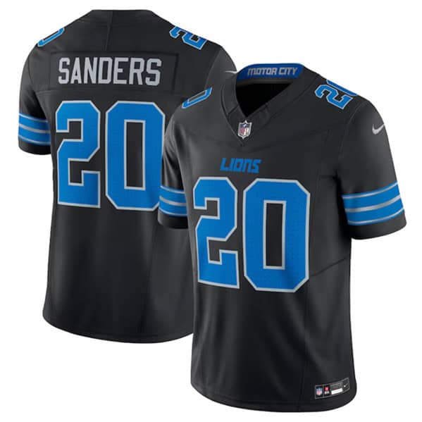 Detroit Lions #20 Barry Sanders Black 2024 F.U.S.E. 2nd Alternate Vapor Limited Stitched Jersey