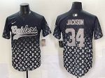 Las Vegas Raiders #34 Bo Jackson Black Limited Stitched Jersey