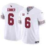 Arizona Cardinals #6 James Conner White 2024 F.U.S.E. With 3-Star C Patch Vapor Untouchable Limited Stitched Jersey