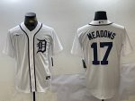 Detroit Tigers #17 Parker Meadows White Cool Base Stitched Jersey