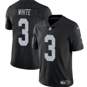 Las Vegas Raiders #3 Zamir White Black 2024 Vapor Stitched Jersey