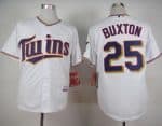 Twins #25 Byron Buxton White Cool Base Stitched Jersey