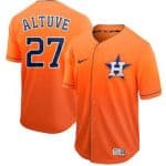 Houston Astros #27 Jose Altuve "Tuve" Orange Fade Stitched Jersey