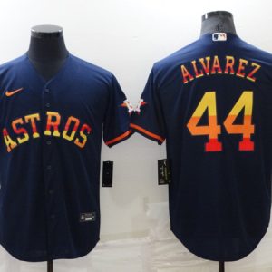 Houston Astros #44 Yordan Alvarez 2022 Navy Cool Base Stitched Jersey