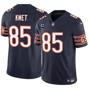 Chicago Bears #85 Cole Kmet Navy 2024 F.U.S.E. With 1-Star C Patch Vapor Untouchable Limited Stitched Jersey