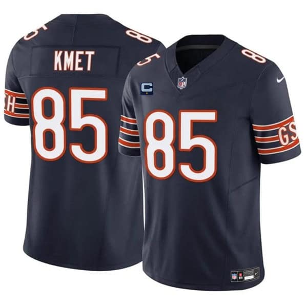 Chicago Bears #85 Cole Kmet Navy 2024 F.U.S.E. With 1-Star C Patch Vapor Untouchable Limited Stitched Jersey