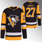 Pittsburgh Penguins #27 Ryan Graves Black Stitched Jersey