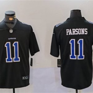 Dallas Cowboys #11 Micah Parsons Black Throwback Vapor Untouchable Limited Stitched Jersey