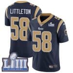 Los Angeles Rams #58 Cory Littleton Navy Blue Super Bowl LIII Vapor Untouchable Limited Stitched Jersey