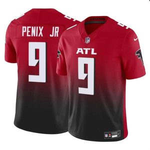 Atlanta Falcons #9 Michael Penix Jr Red Black 2024 Draft F.U.S.E. Vapor Untouchable Limited Stitched Jersey