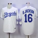 Royals #16 Bo Jackson New White Cool Base Stitched Jersey