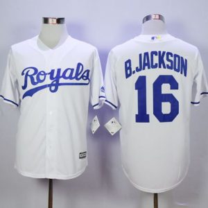 Royals #16 Bo Jackson New White Cool Base Stitched Jersey
