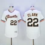 San Franciscoc Giants #22 Will Clark White Throwback Flexbase Stitched Jersey