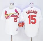 Cardinals #15 Randal Grichuk White Cool Base Stitched Jersey