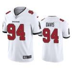 Tampa Bay Buccaneers #94 Khalil Davis New White Vapor Untouchable Limited Stitched Jersey