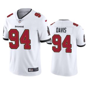 Tampa Bay Buccaneers #94 Khalil Davis New White Vapor Untouchable Limited Stitched Jersey