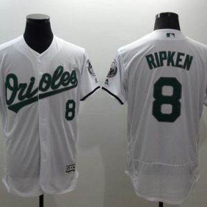 Orioles #8 Cal Ripken White Celtic Flexbase Authentic Collection Stitched Jersey