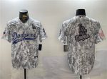 Los Angeles Dodgers Team Big Logo 2024 Arctic Camo Stitched Jersey