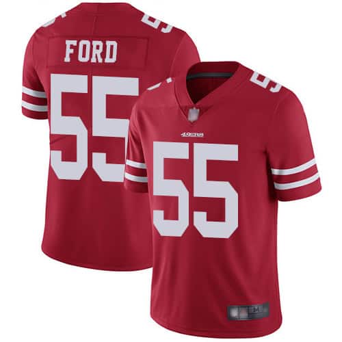 San Francisco 49ers #55 Dee Ford Red Vapor Untouchable Limited Stitched Jersey