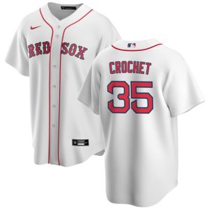 Boston Red Sox #35 Garrett Crochet White 2024 Cool Base Stitched Jersey