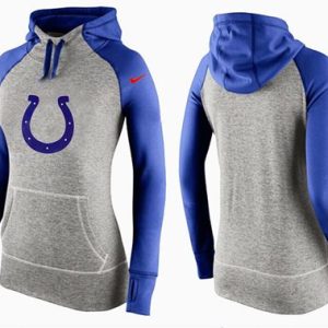 Nike Indianapolis Colts Performance Hoodie Grey Blue_2