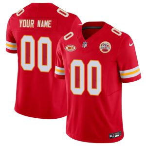 Kansas City Chiefs Custom Red 2023 F.U.S.E. With "NKH" Patch Vapor Untouchable Limited Stitched Jersey
