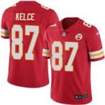 Chiefs #87 Travis Kelce Red Stitched Limited Rush Nike Jersey