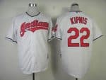 Indians #22 Jason Kipnis White Cool Base Stitched Jersey