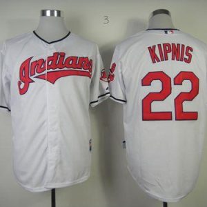 Indians #22 Jason Kipnis White Cool Base Stitched Jersey