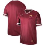 Los Angeles Angels Blank Red Cooperstown Collection Legend Stitched Jersey