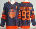Edmonton Oilers #93 Ryan Nugent Hopkins Navy Authentic Jersey