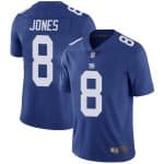 New York Giants #8 Daniel Jones Blue Vapor Untouchable Limited Stitched Jersey