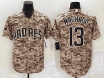 San Diego Padres #13 Manny Machado Camo Cool Base Stitched Jersey