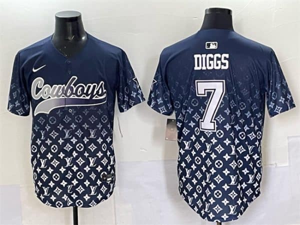 Dallas Cowboys #7 Trevon Diggs Navy Limited Stitched Jersey