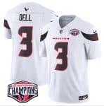 Houston Texans #3 Tank Dell White F.U.S.E. 2024 AFC South Division Champions Vapor Limited Stitched Jersey