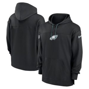 Philadelphia Eagles Black Performance Pullover Hoodie