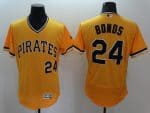 Pirates #24 Barry Bonds Gold Flexbase Authentic Collection Cooperstown Stitched Jersey