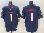 Houston Texans #1 Stefon Diggs Navy F.U.S.E. Vapor Limited Stitched Jersey