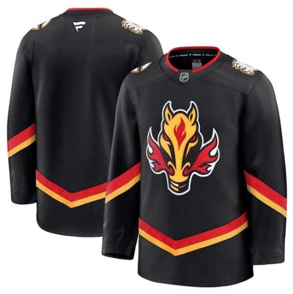 Calgary Flames Blank Black 2024-25 Alternate Stitched Jersey
