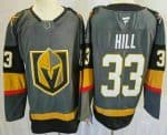 Vegas Golden Knights #33 Adin Hill Gray Authentic Jersey