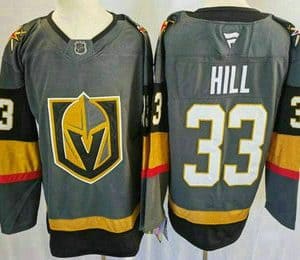 Vegas Golden Knights #33 Adin Hill Gray Authentic Jersey