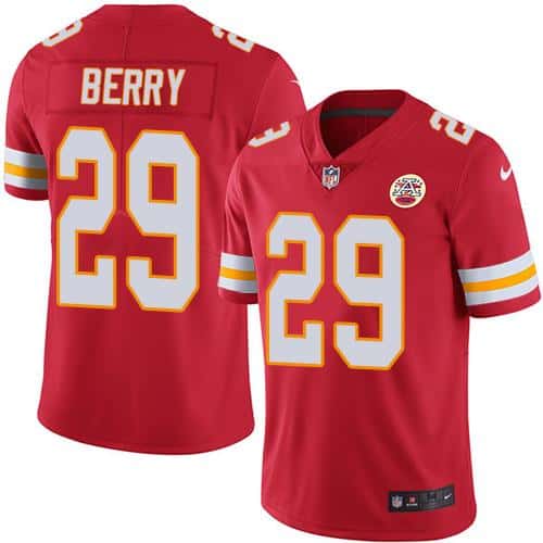 Chiefs #29 Eric Berry Red Stitched Limited Rush Nike Jersey